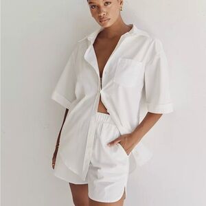 DISSH Maxie Cotton Scoop Short White Sz 6